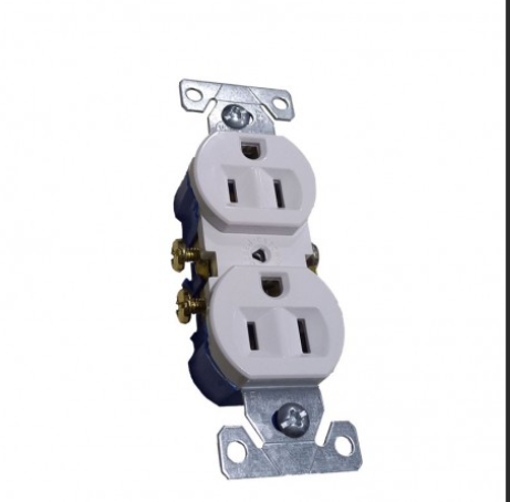 TOMA DOBLE P/TIERRA BL EATON