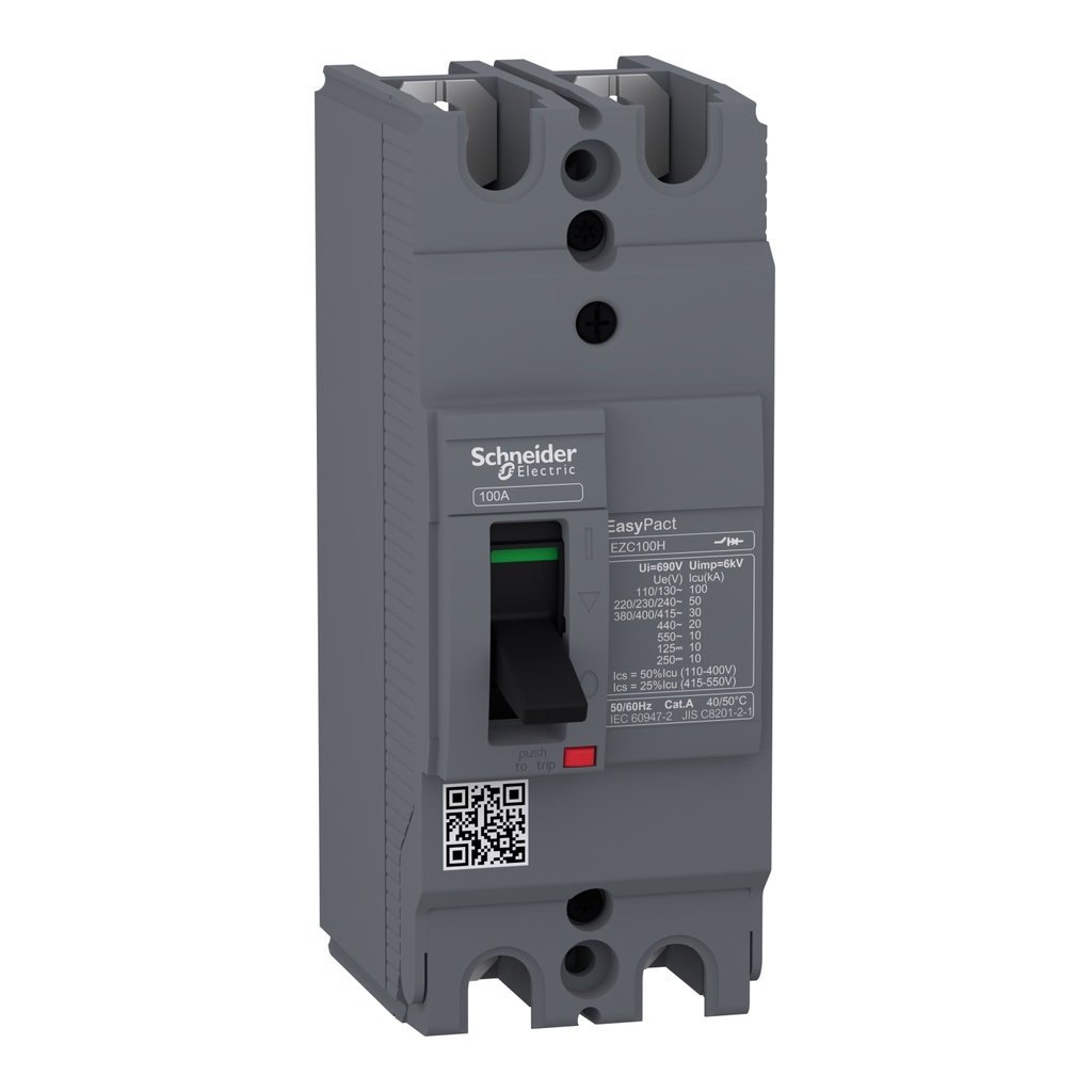 TOTALIZADOR 80A 30KA 2P/2T EZC100H SCHNEIDER
