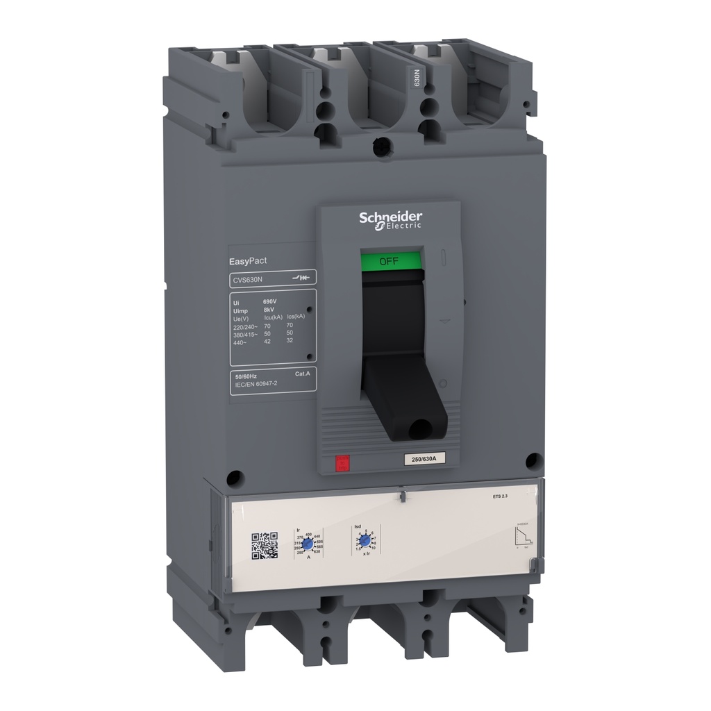 TOTALIZADOR 630A 3P 3R CVS630N SCHNEIDER