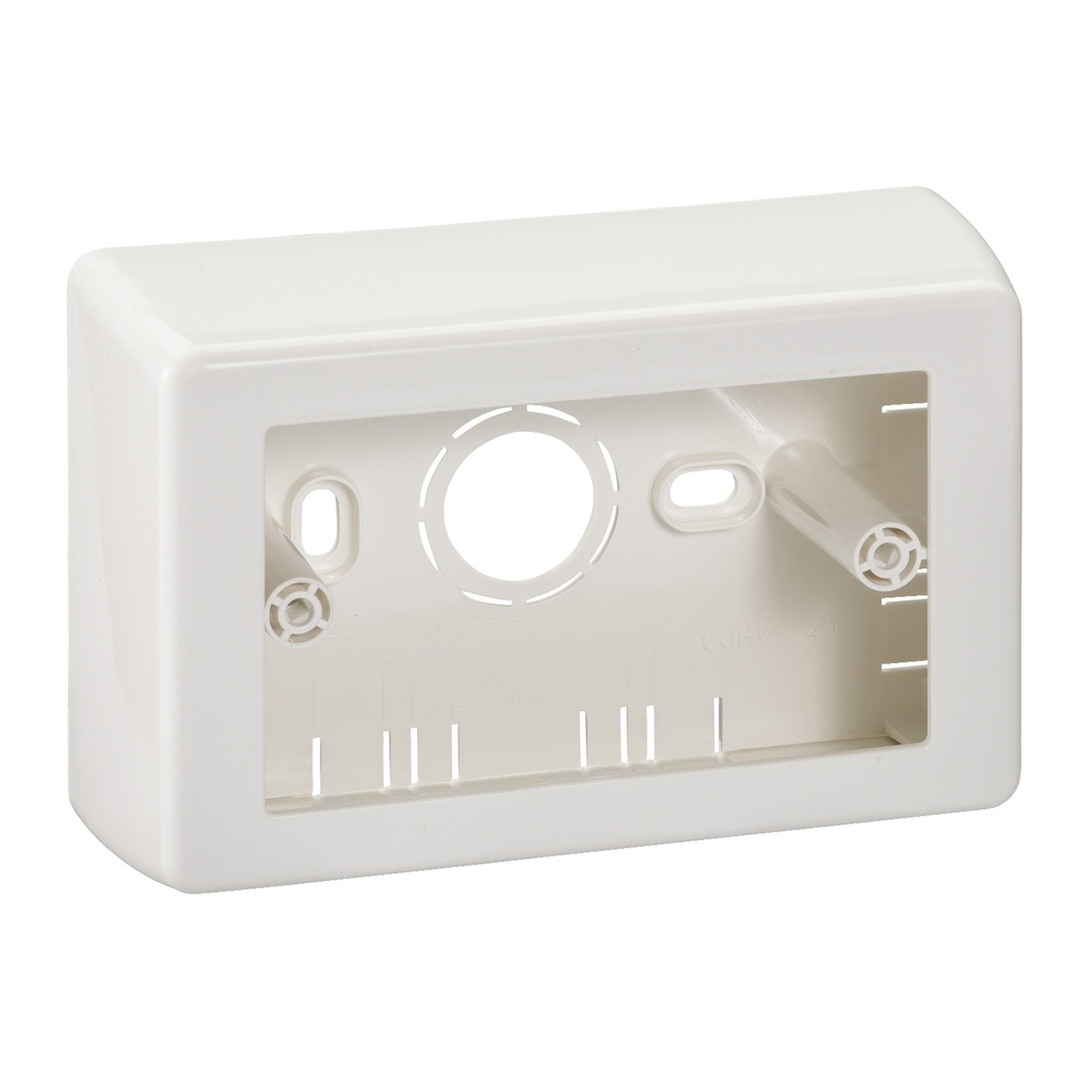CAJA 40MM SOBREPONER CANALETA BL DEXSON