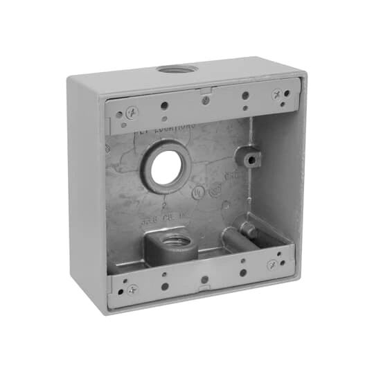 CAJA CUADRADA 1/2 3 SALIDAS RAWELT