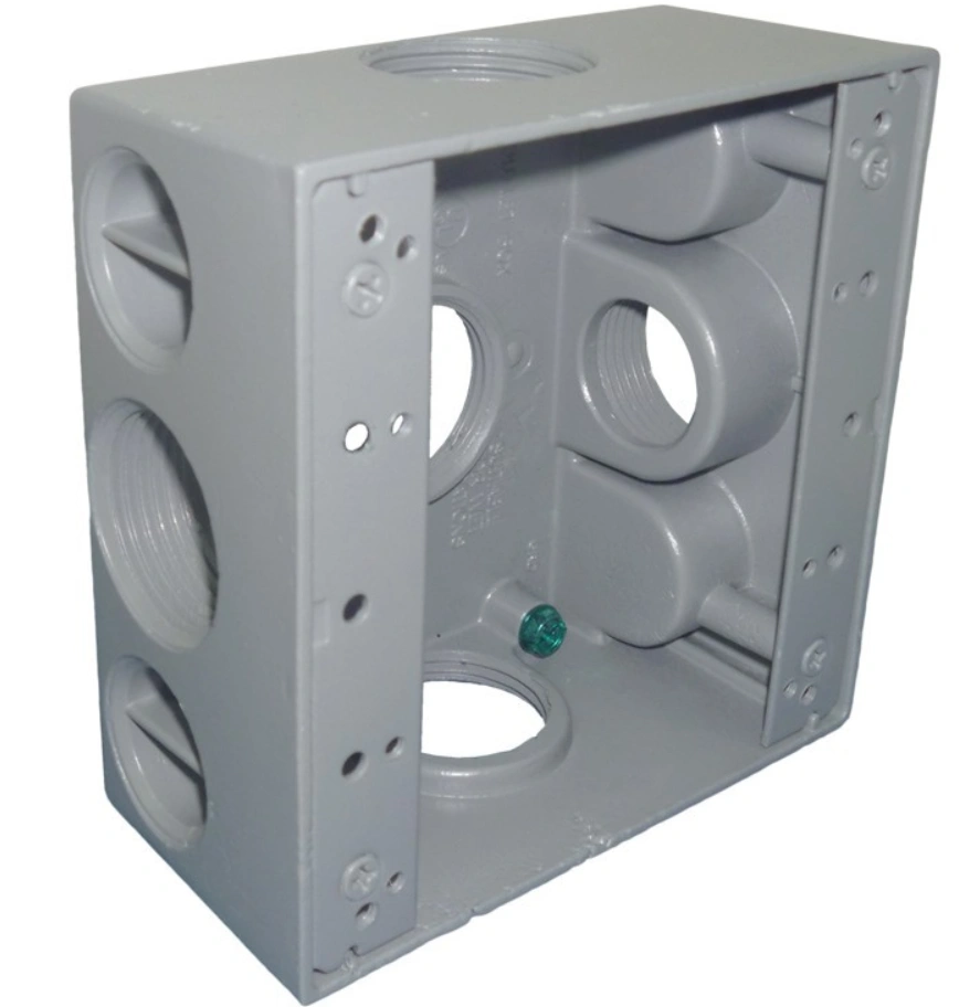 CAJA CUADRADA 1 5 SALIDAS TIPO RAWELT