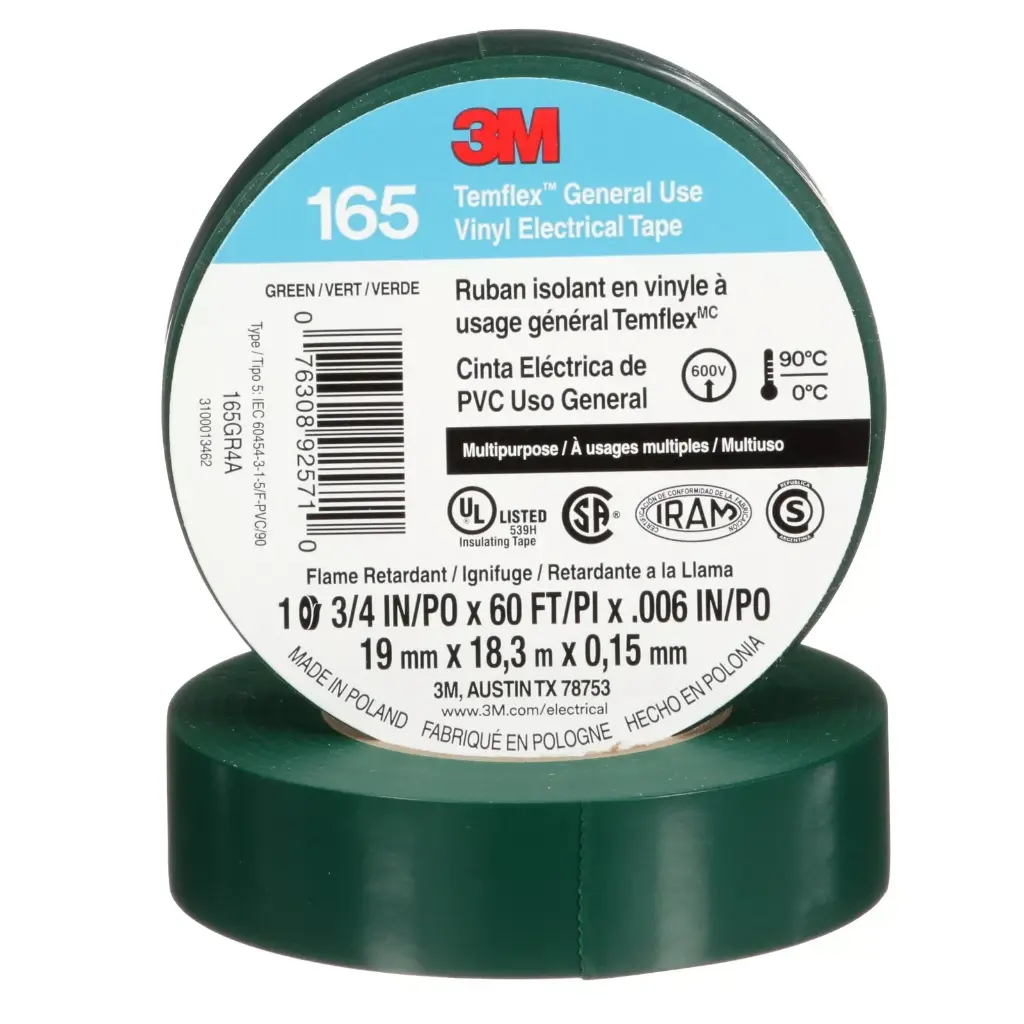 CINTA TEMFLEX VERDE X 18 MTRS