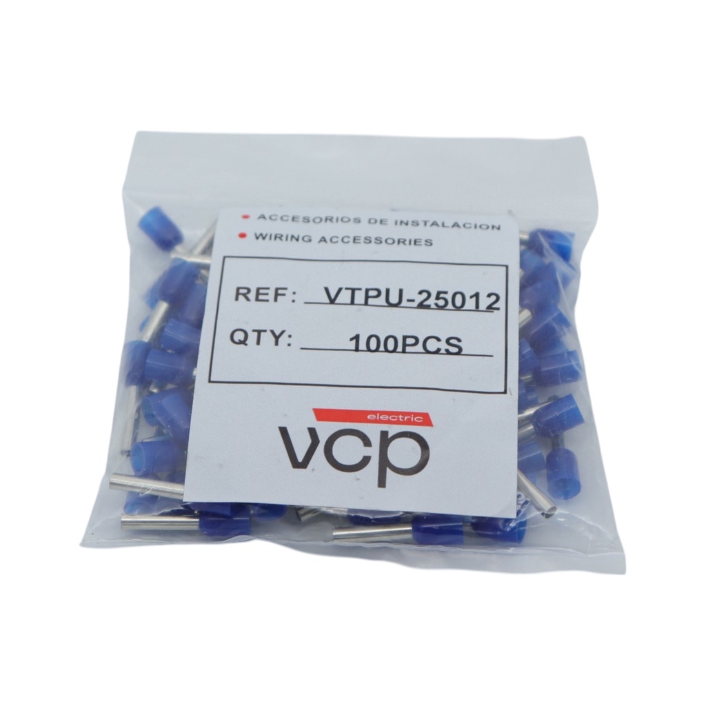 TERMINAL 14 AWG PUNTERA AZUL VCP