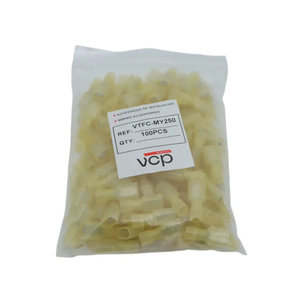 TERMINAL FASTON 12-10 AMARILLO MACHO AISLADO VCP