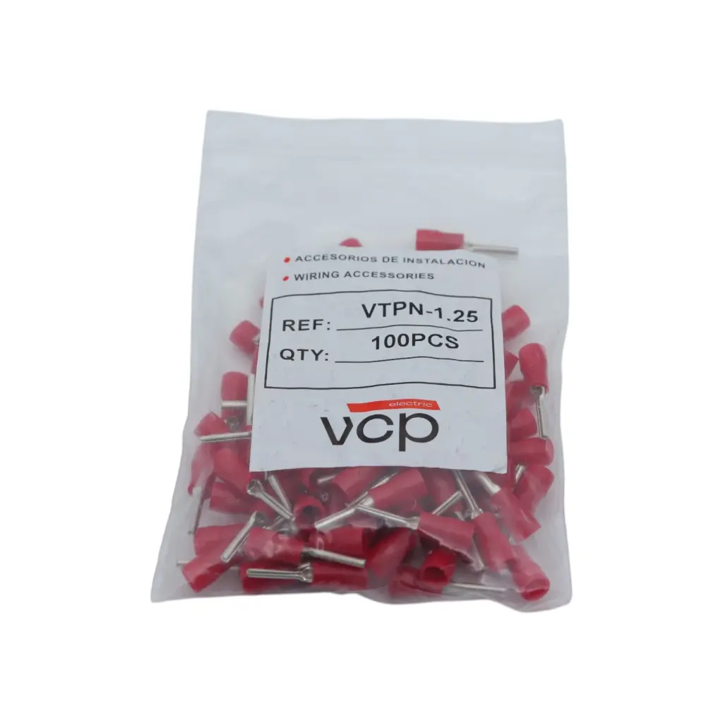 TERMINAL 16-22 AWG PIN ROJO VCP