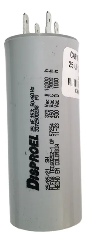 CONDENSADOR 25MF 370V MARCHA