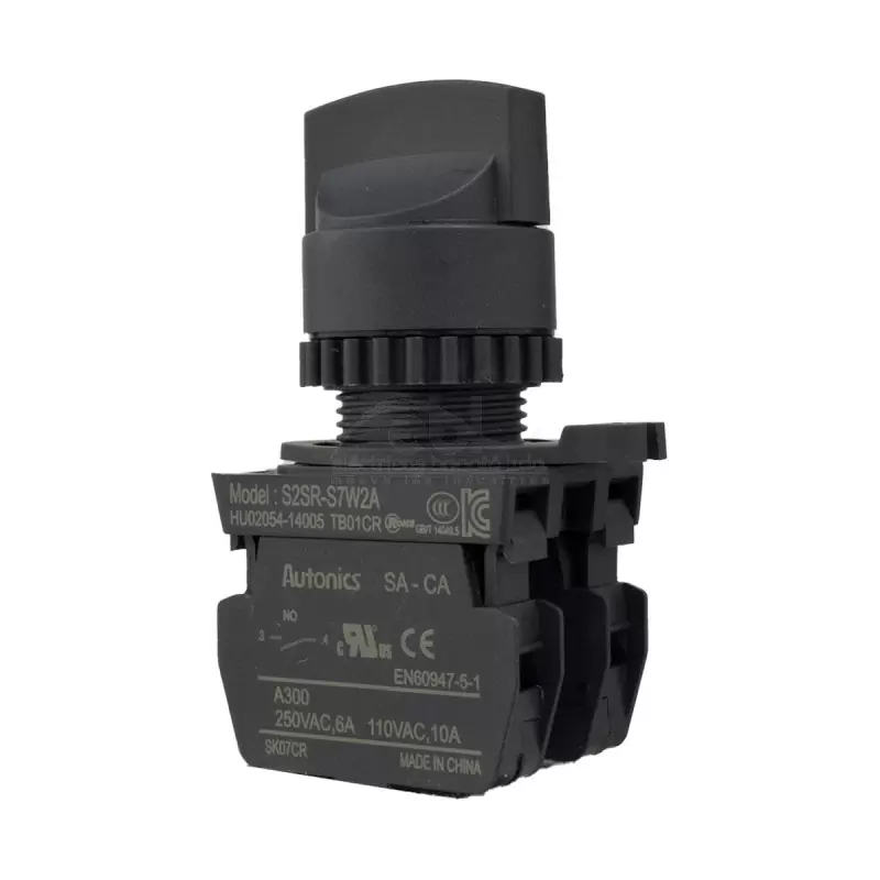 SELECTOR 3 POSICIONES PAL CORTA 22 MM AUTONICS
