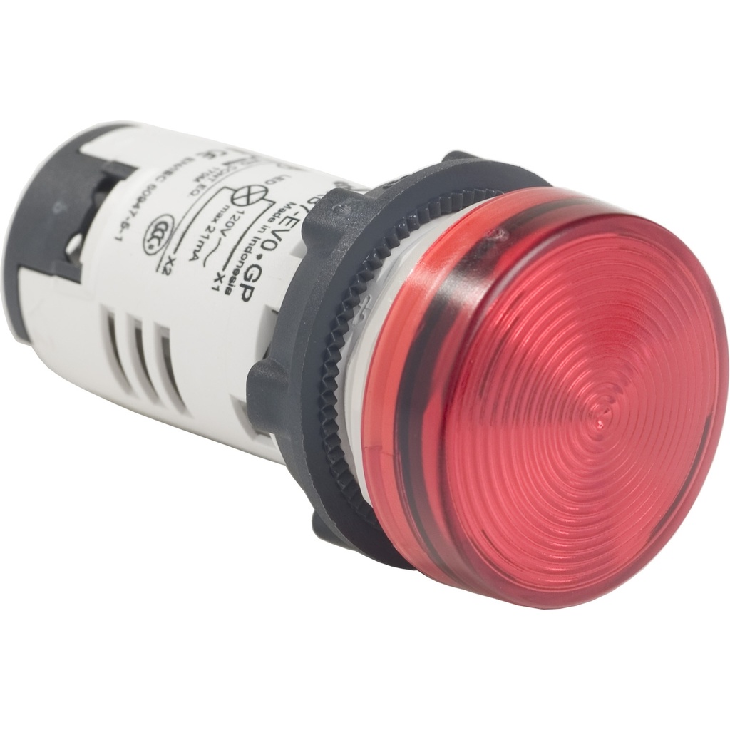 PILOTO LED ROJO 120V AC IP65