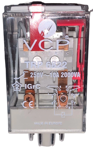 RELEVO 12VAC 8 PINES VCP