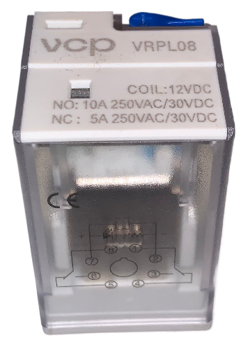 RELEVO 12VDC 8 PINES VCP