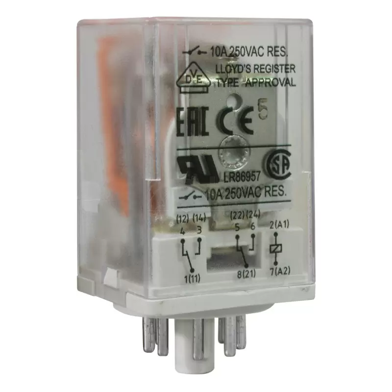 RELEVO 110VAC 8 PINES 10A/250VAC UL RELPOL
