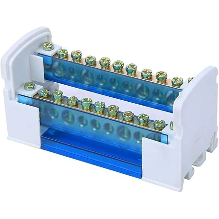 BLOQUE DISTRIBUCION 2 POLOS 15CONECTORES 125A/500V