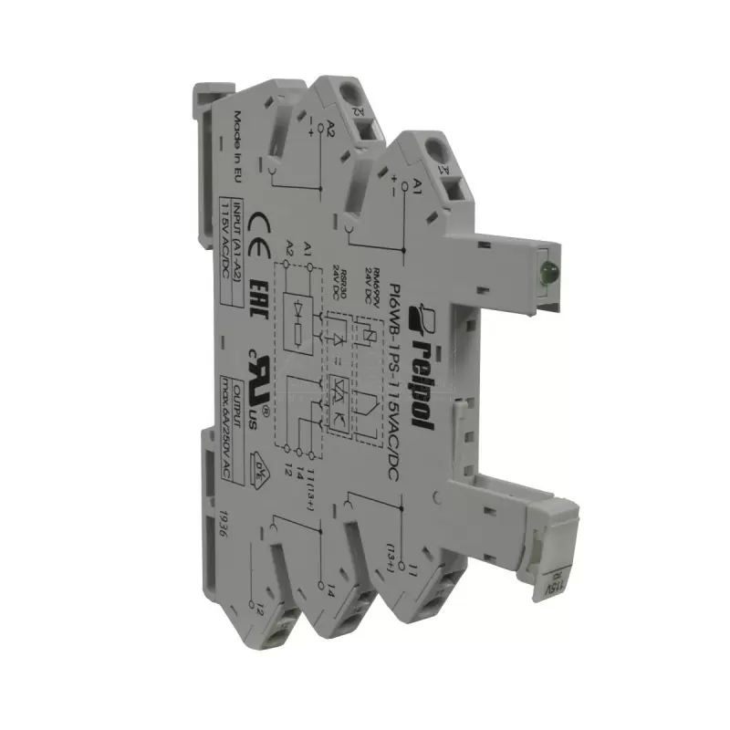 INTERFASE MODULAR 110VAC 6.2mm RELPOL