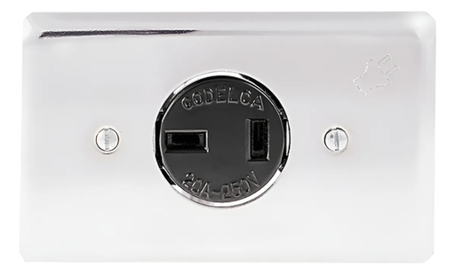 [C-013] TOMA INCRUSTAR 20A 250V PATA TRABADA CODELCA