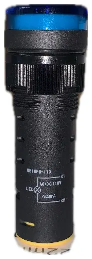 [QE16PB-220] PILOTO AZUL SEÑALIZACION VCP 220V 16mm