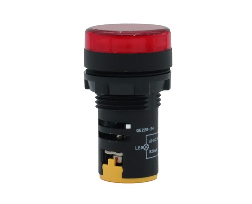 [QE22R-24] PILOTO ROJO SEÑALIZACION VCP 24V 22mm