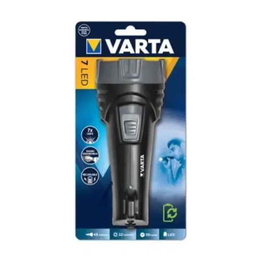 [LR7LED] LINTERNA RECARGABLE 7 LED VARTA
