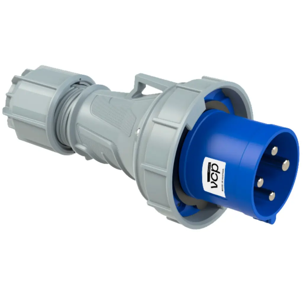 CLAVIJA 4X63A 230VAC AZUL IP67 VCP