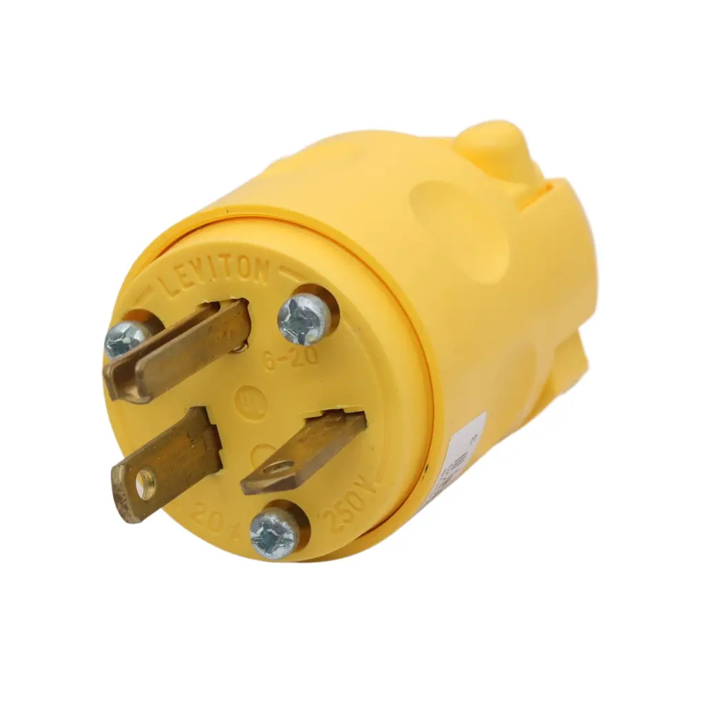 CLAVIJA 20A 250V P/TIERRA AMARILLA LEVITON P.T