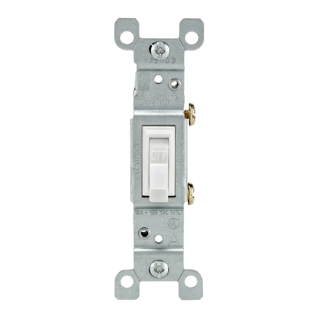 INTERRUPTOR SENCILLO BLANCO LEVITON