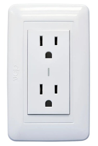 TOMA DOBLE P/TIERRA BLANCO AMANECER