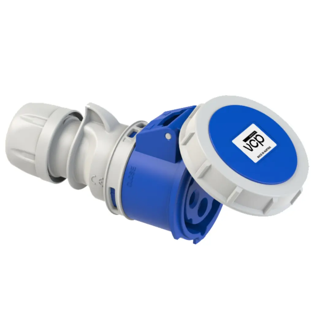 TOMA AEREA 32A 3P+T IP 67 AZUL 220V VCP