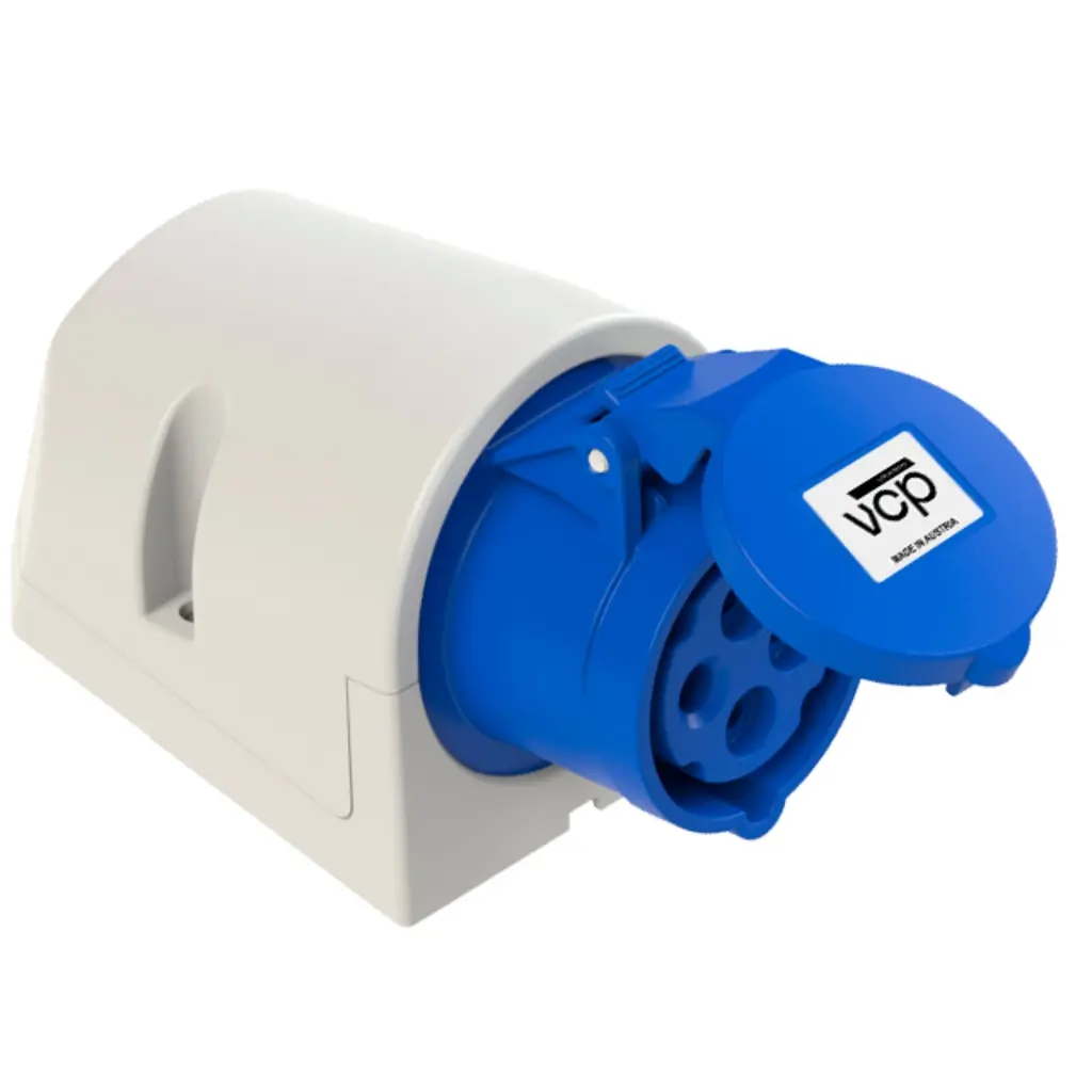 TOMA SOBREPONER 4X32A 230V IP44 AZUL VCP