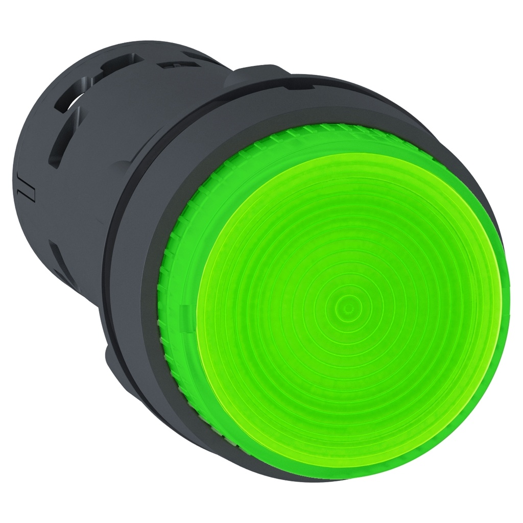 PULSADOR LUMINOSO VERDE NA 230V LED