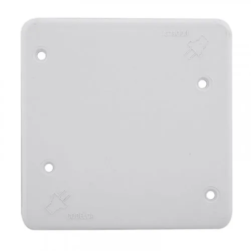 TAPA CUADRADA PVC BLANCA RG