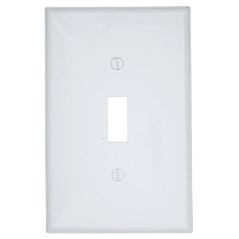 TAPA INTERRUPTOR SENCILLO BLANCO PVC RG