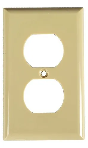 TAPA DOBLE PLASTICA MARFIL DEXSON