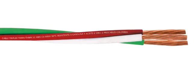 CABLE 3X12 TRENZADO RJ-BL-VD TRIPLEX
