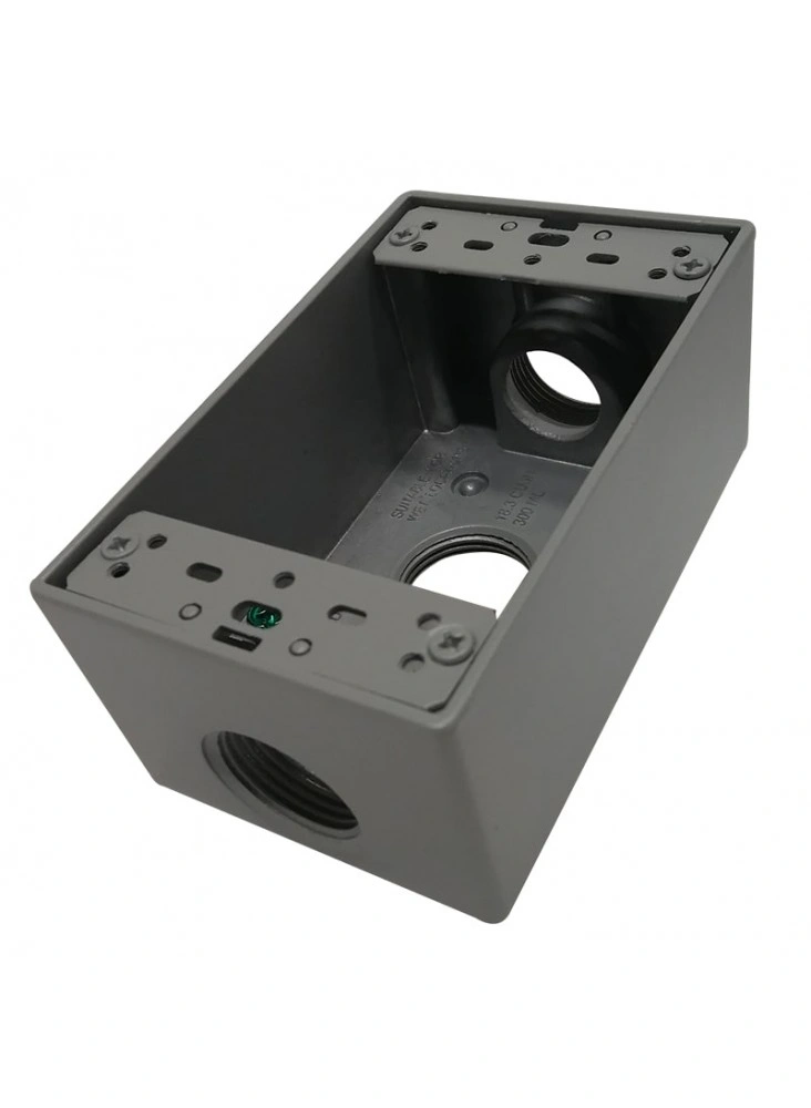 CAJA RECTANGULAR 1/2 3 SALIDAS TIPO RAWELT