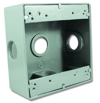 CAJA CUADRADA 3/4 3 SALIDAS TIPO RAWELT