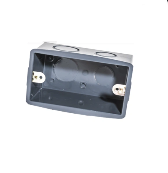 CAJA RECTANGULAR PVC GRIS SCH40