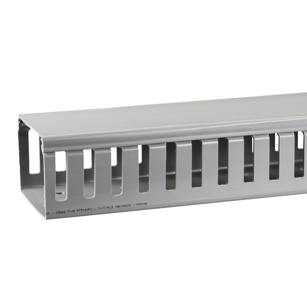 CANALETA 80X60 RANURADA DEXSON