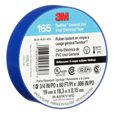 CINTA TEMFLEX AZUL 3M X 18 MTRS