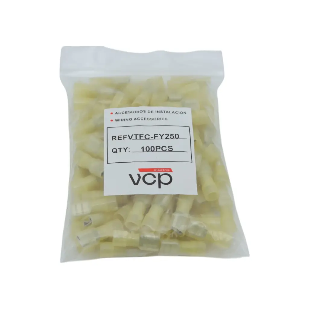 TERMINAL FASTON 12-10 AMARILLO HEMBRA AISLADO VCP