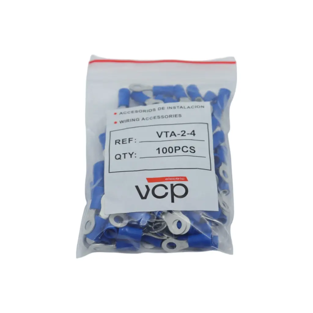 TERMINAL 16-14 AWG OJO 5/32 AZUL VCP