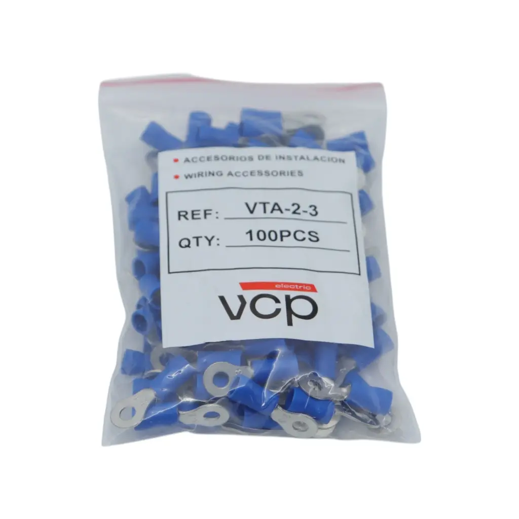 TERMINAL 16-14 AWG OJO 1/8 AZUL VCP