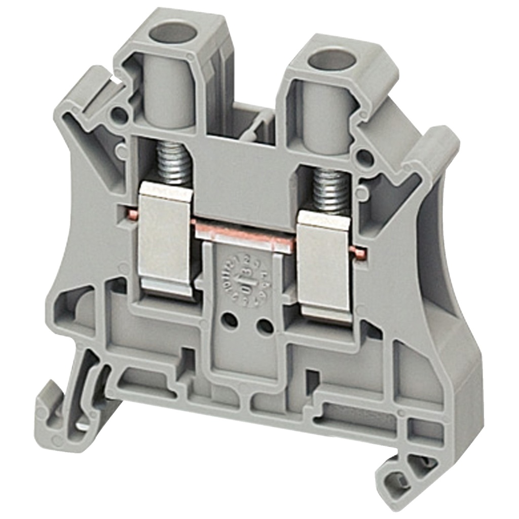 BORNERA CONEXION TORNILLO 6MM 2PT GRIS