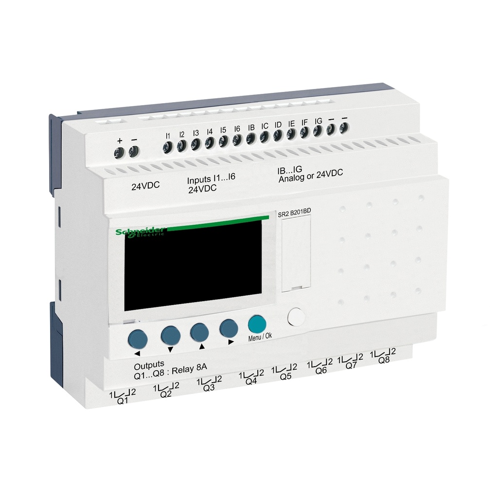 MODULO LOGICO 230RCE PANTALLA PS/I/O 115V/230V 8DI/4DQ