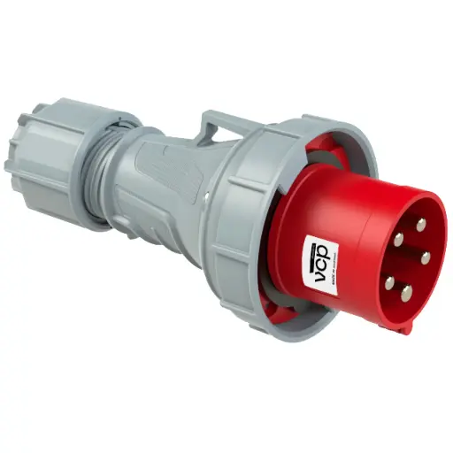 [CLA32/0252-6] CLAVIJA 32A IP67 440V ROJO 3P+N+T VCP