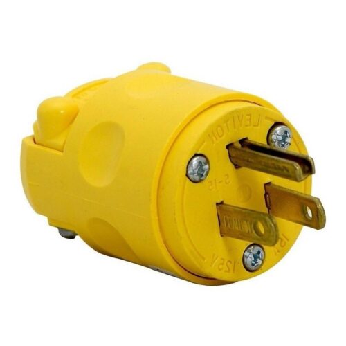 [515-PV] CLAVIJA 15A 125V P/TIERRA AMARILLA LEVITON