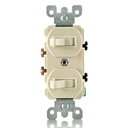 [5224-I] INTERRUPTOR DOBLE MARFIL LEVITON