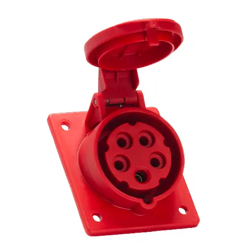 [TIN16/415-6] TOMA 5X16 INCRUSTAR 5H ROJA 440V