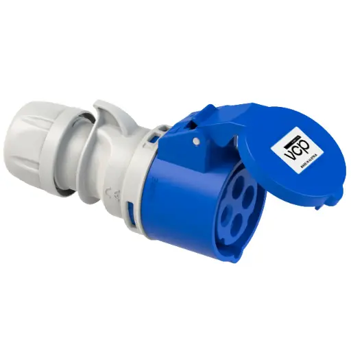 [TAR32/224-9] TOMA AEREA 4X32A 230V IP44 AZUL VCP
