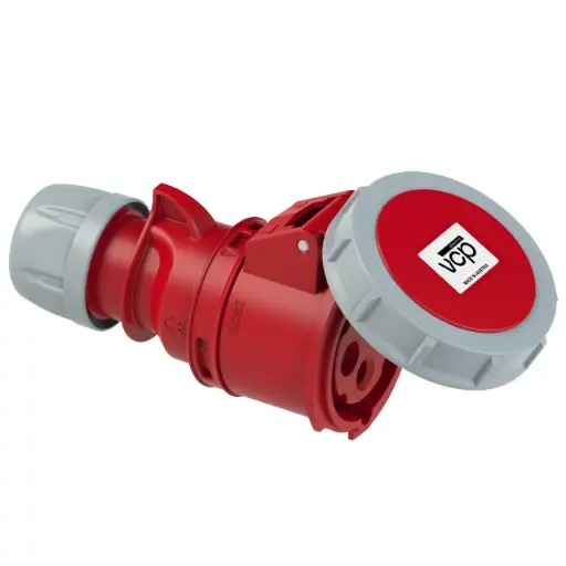 [TAR16/2142-6] TOMA AEREA 4X16 AMP IP67 ROJA VCP