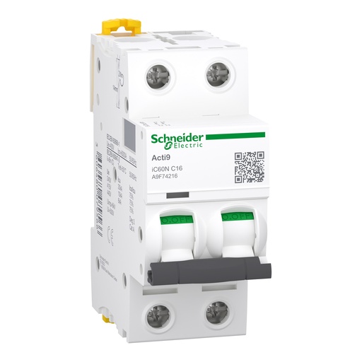 [A9F74216] AUTOMATICO 2X16A RIEL C60N SCHNEIDER